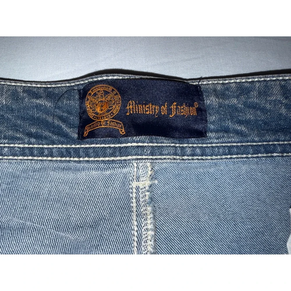NWT Ministry of Fashion Skinny Moto Paint Splatter Jeans 38x34 MOF2800